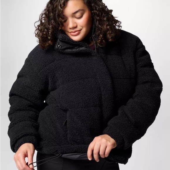 New Women's Columbia Sherpa Ruby Falls Novelty Jacket - Plus Size (2X) Black - Picture 7 of 16